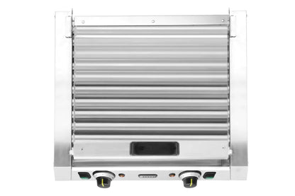 Rollengrill - 2 Zonen mit Energiesparabdeckung, HENDI, 11 Rollen, 220-240V/980W, 566x527x(H)259mm