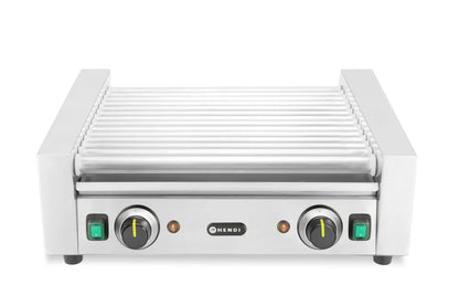 Rollengrill – 2 Zonen, HENDI, 14 Rollen, 230V/1230W, 566x640x(H)192mm