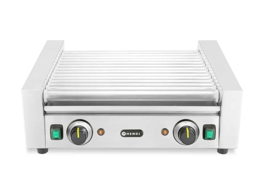 Rollengrill – 2 Zonen, HENDI, 14 Rollen, 230V/1230W, 566x640x(H)192mm