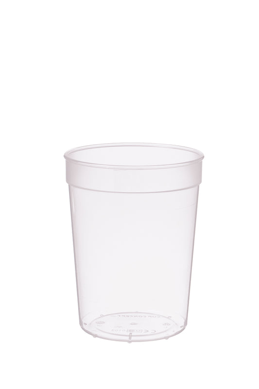 Mehrweg Becher Trinkbecher transparent 0,30l - 48 Stück