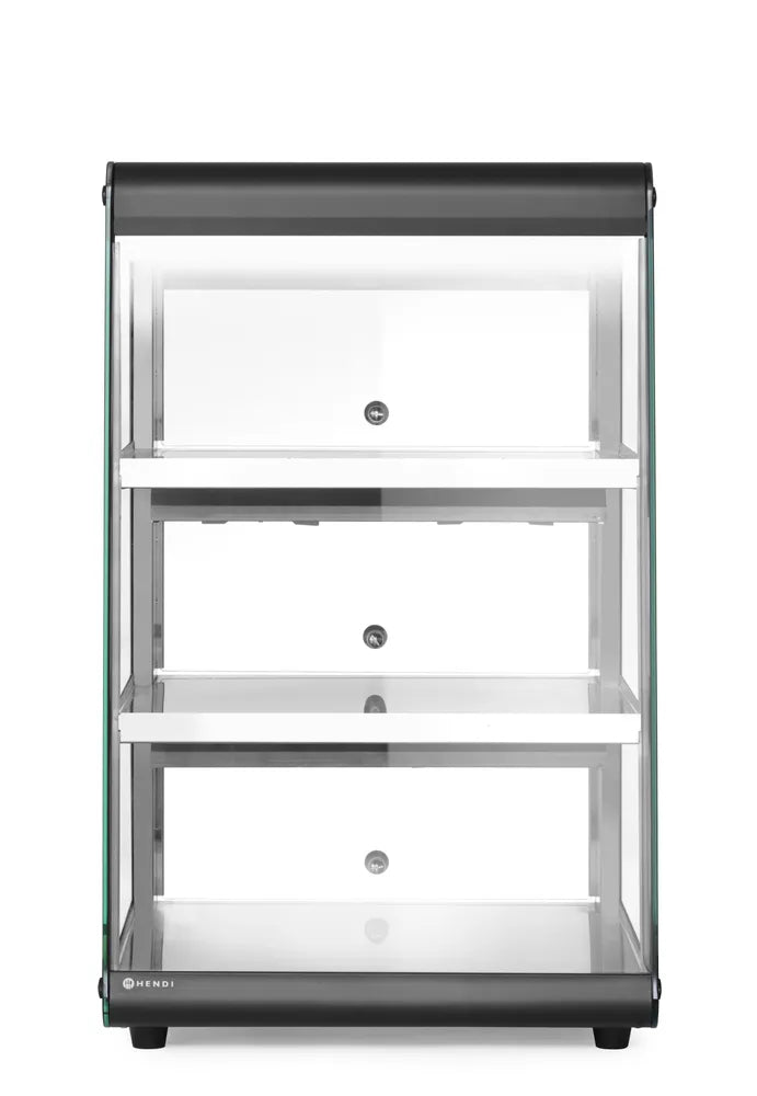 Beheiztes Thekendisplay, HENDI, Schwarz, 220-240V/500W, 472x447x(H)775mm