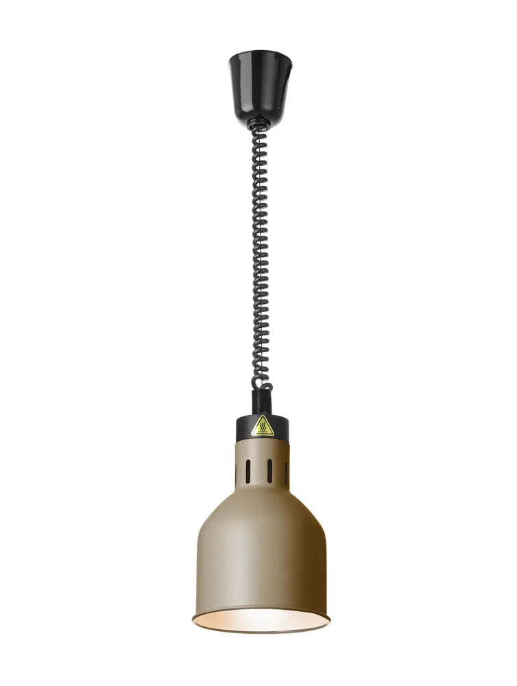 Höhenverstellbare Wärmelampe, zylinderförmig, HENDI, Silber, 230V/250W, ⌀175x(H)250mm