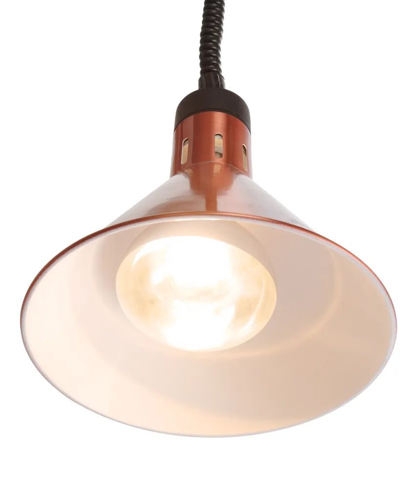 Höhenverstellbare Wärmelampe, konisch, HENDI, Kupfer, 230V/250W, ⌀275x(H)250mm