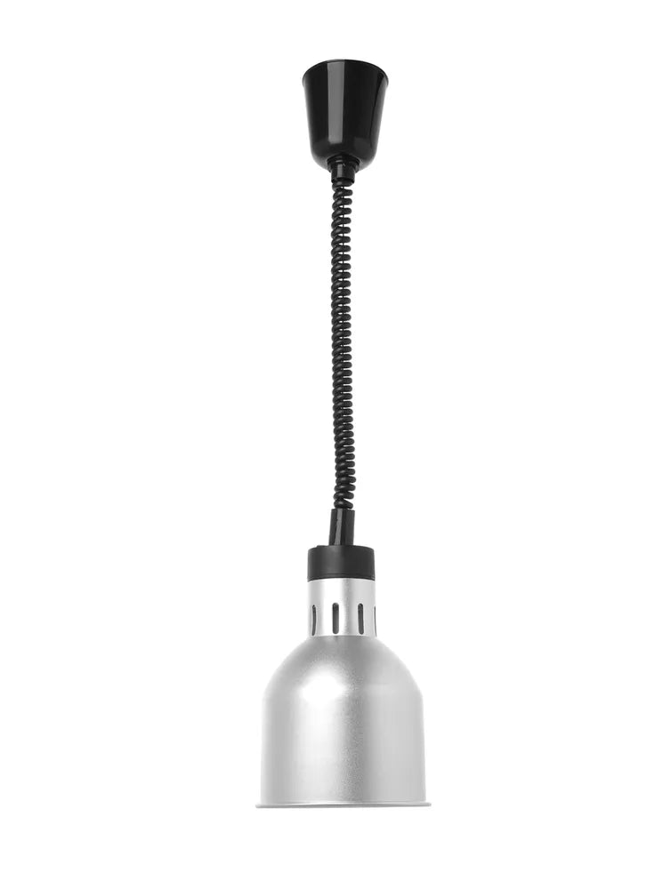Höhenverstellbare Wärmelampe, zylinderförmig, HENDI, Silber, 230V/250W, ⌀175x(H)250mm
