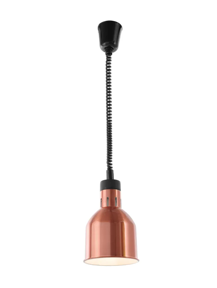 Höhenverstellbare Wärmelampe, zylinderförmig, HENDI, Silber, 230V/250W, ⌀175x(H)250mm