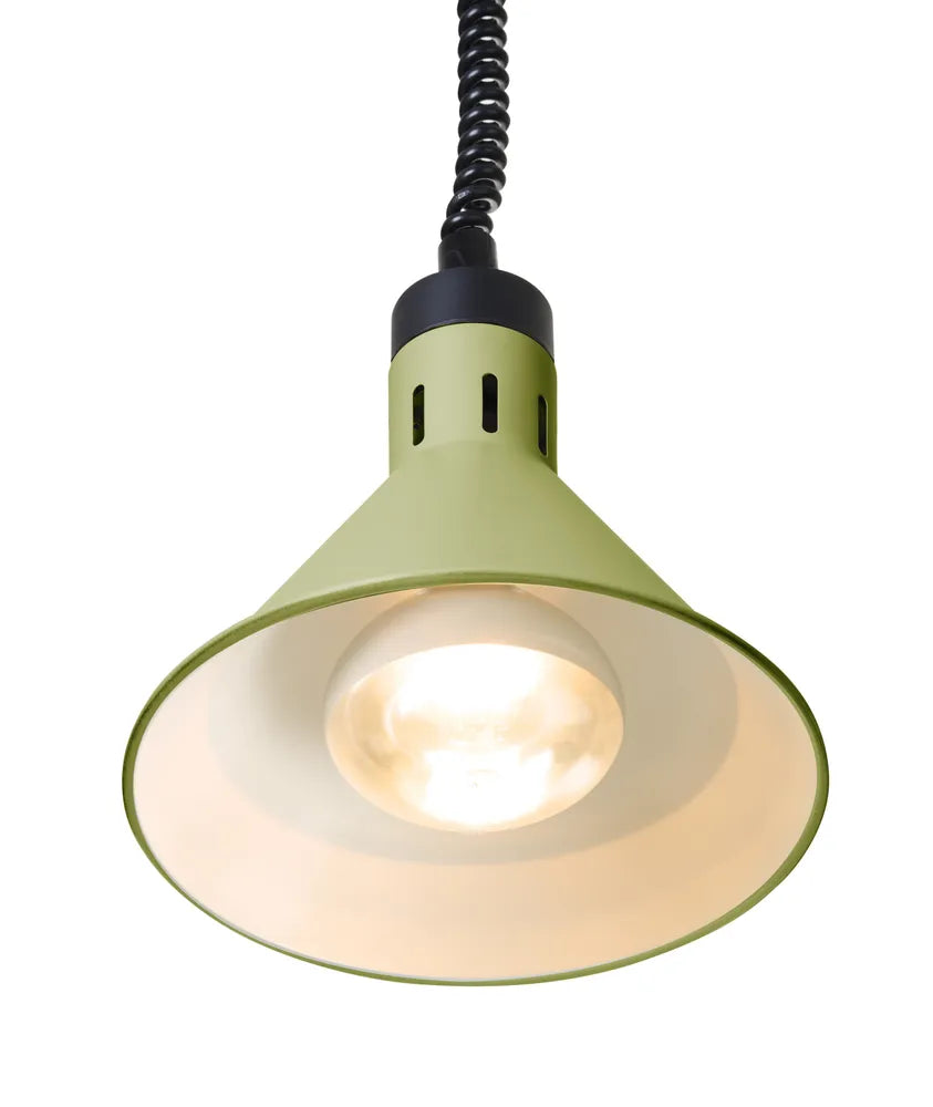 Höhenverstellbare Wärmelampe, konisch, HENDI, Grün, 230V/250W, ⌀275x(H)250mm