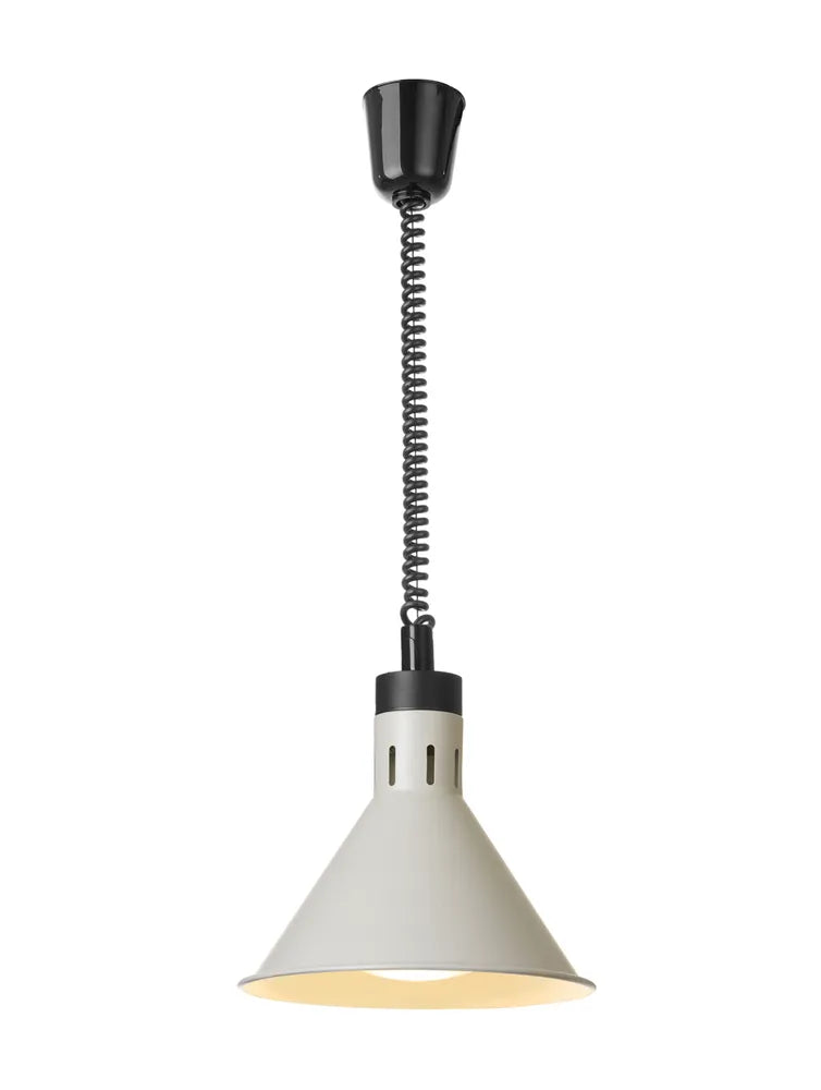 Höhenverstellbare Wärmelampe, konisch, HENDI, Weiß, 230V/250W, ⌀275x(H)250mm