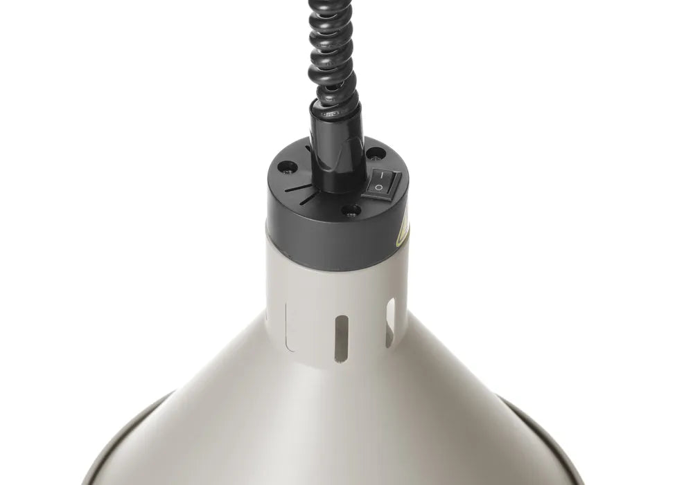 Höhenverstellbare Wärmelampe, konisch, HENDI, Weiß, 230V/250W, ⌀275x(H)250mm