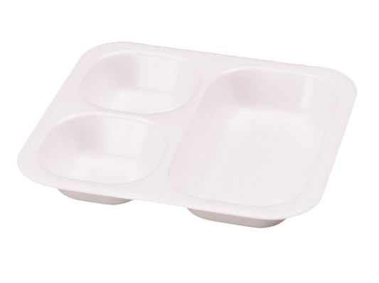 Siegelschalen XPS Nr. 603 3-geteilt 265x247x42mm - 200 Stück