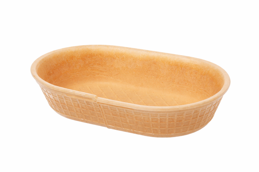Essbare Schalen Waffelschalen oval 250ml - 270 Stück