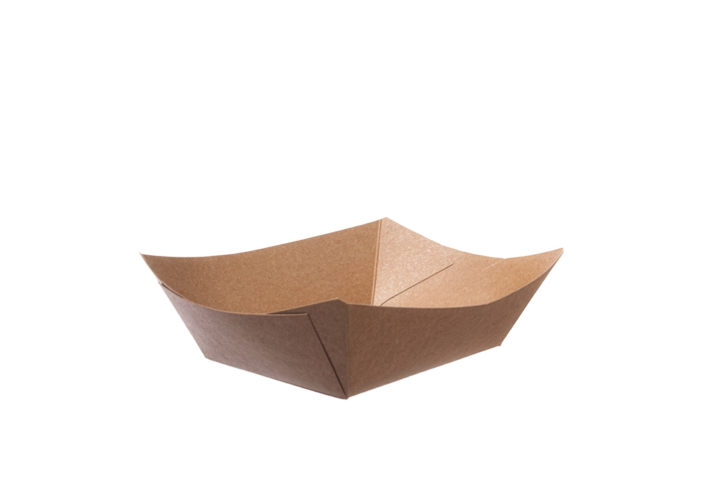Snackschale Pappe Braun 400ml 170x125x45mm - 1000 Stück