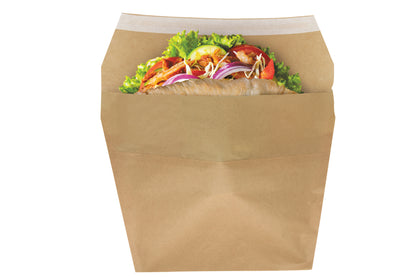 Streetfood Bags Dönertasche Konisch 260x168x180mm - 800 Stück