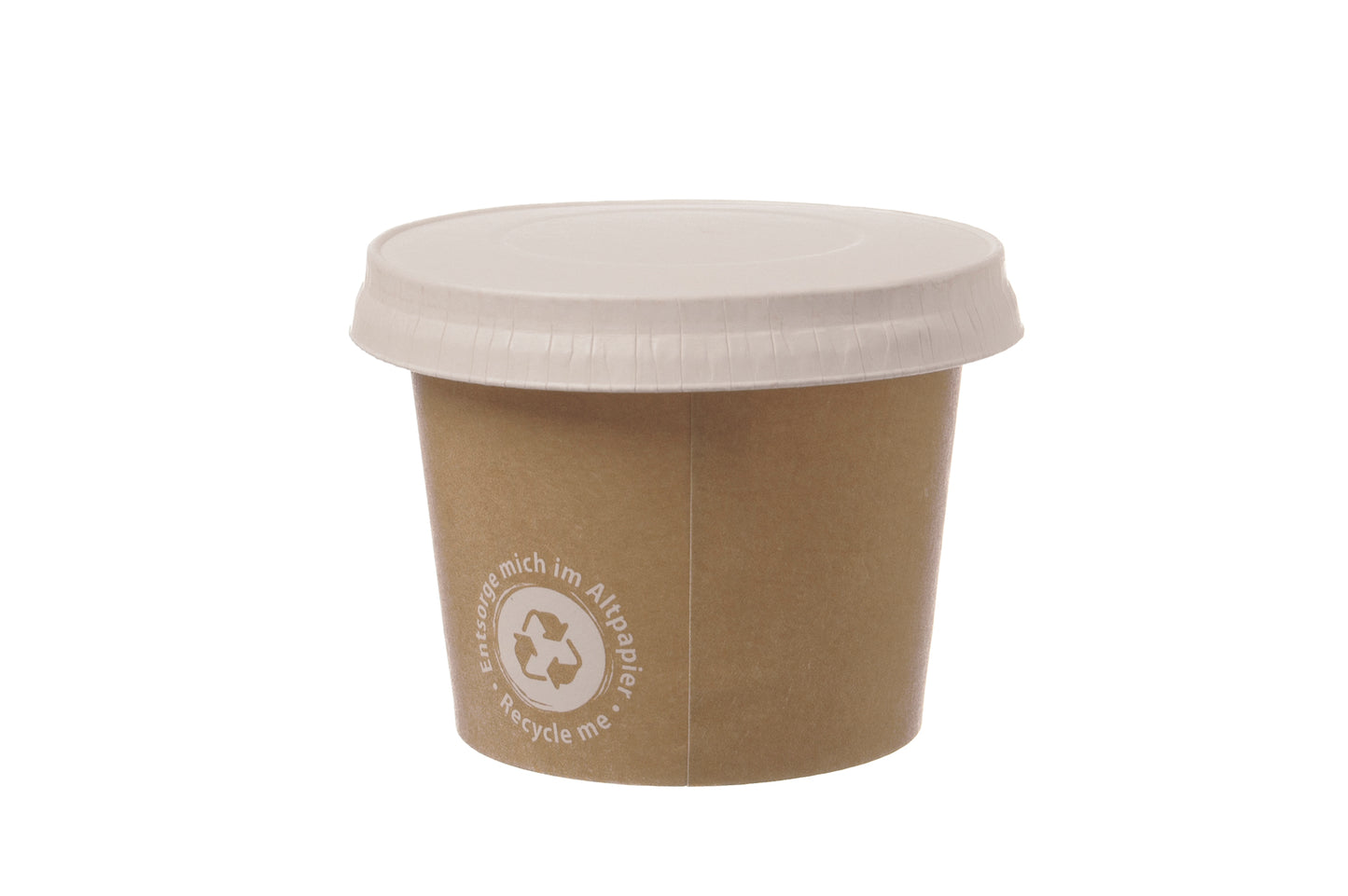 Papier-Deckel zu Eisbecher Recycle ME 300ml - 1000 Stück