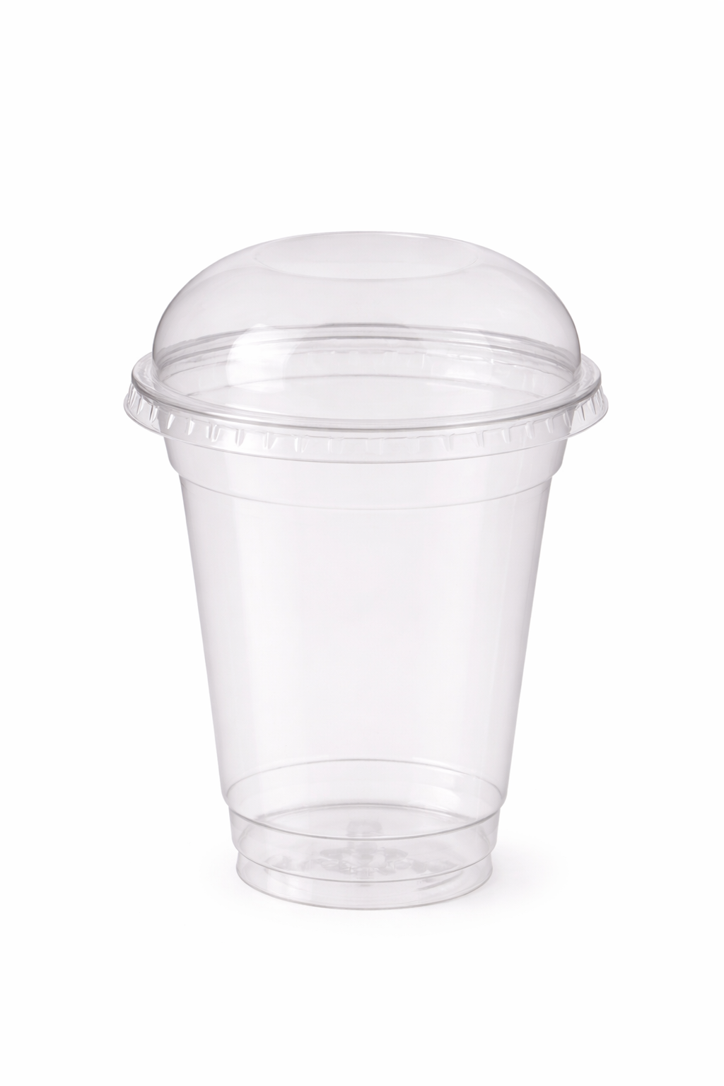 Smoothie Cup rPET 225ml 70x95mm mit Deckel Domdeckel ohne Loch - 800 Stück