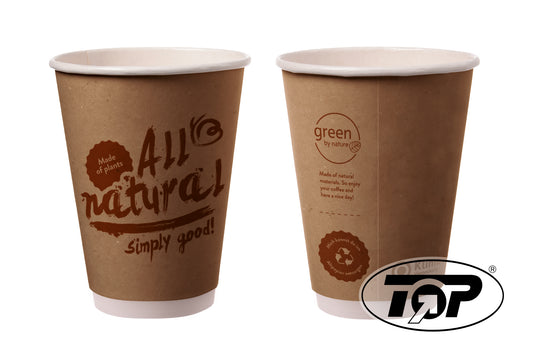 Bio Kaffeebecher To Go Recycle Me 0,20l Ø 80mm - 1000 Stück