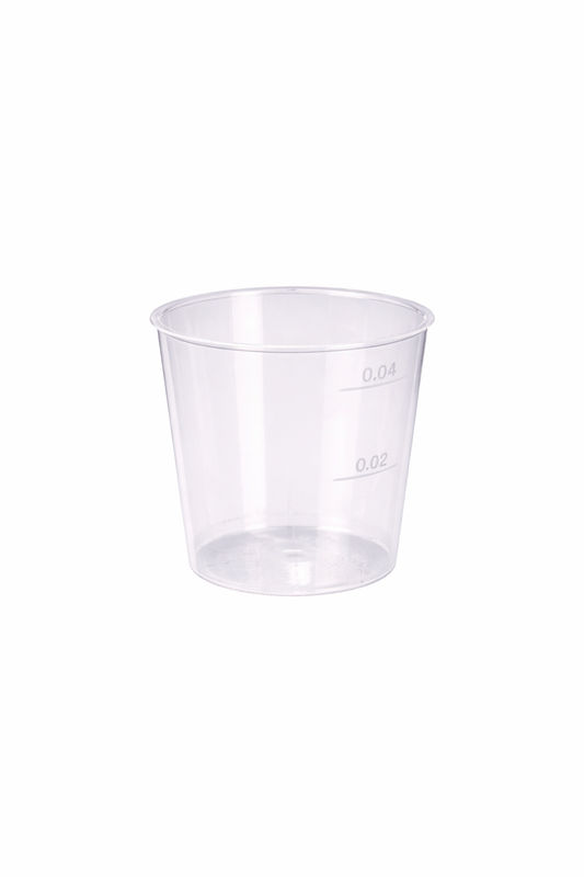 Mehrweg Trinkbecher 0,02l - 0,04l transparent - 2000 Stück