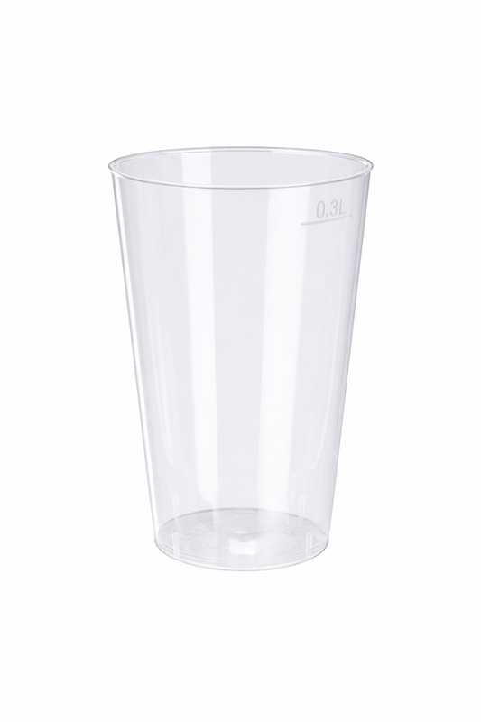 Mehrweg Trinkbecher 0,3l transparent - 500 Stück