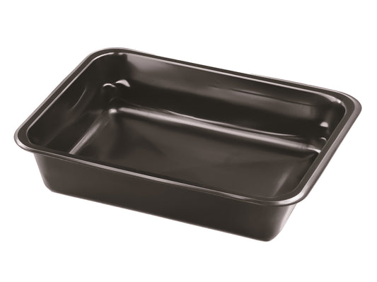 Siegelschale 906 ungeteilt schwarz 227x178x45mm - 500 Stück
