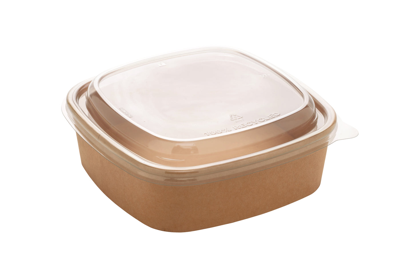 Einweg Salatschale mit Deckel eckig 900ml - 300 Stück