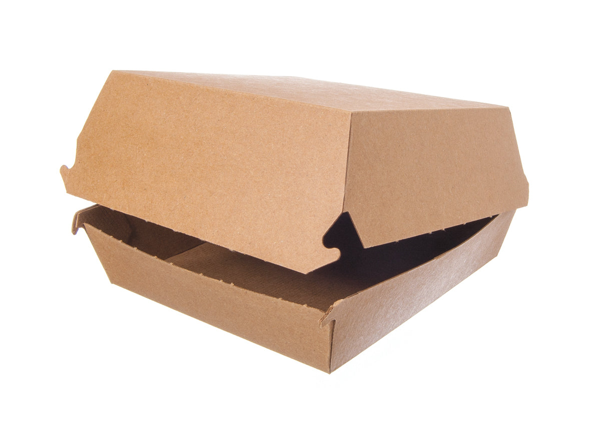 Hamburger Burger Box XXL Wellpappe 130x130x75mm - 200 Stück