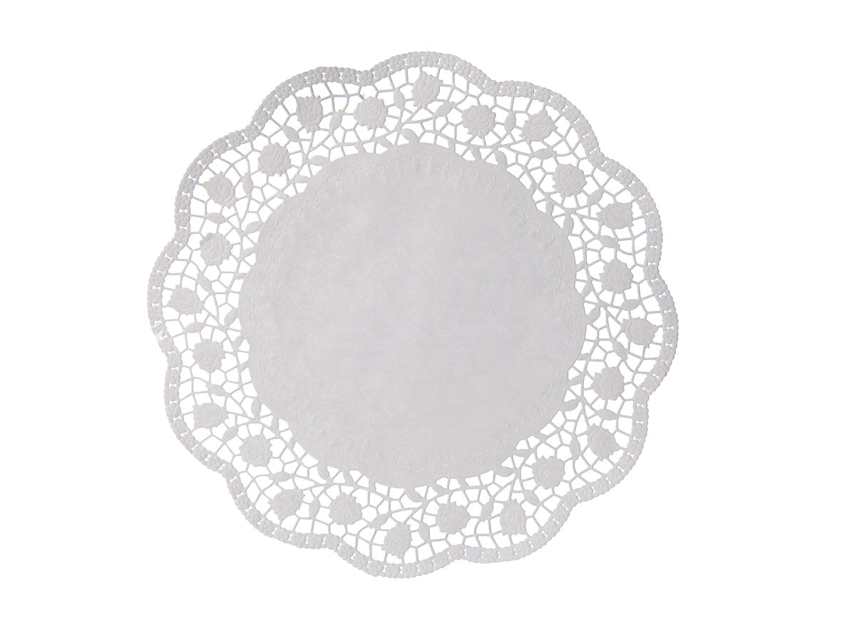 Tortenspitzen rund Ø 18 cm weiss - 2000 Stück