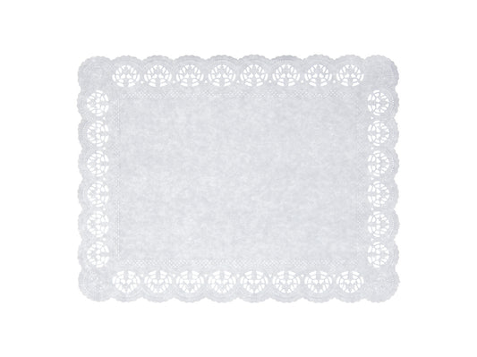 Tortenspitzen eckig 18x30cm weiss - 2000 Stück