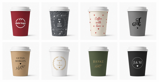 Einweg Kaffeebecher Coffee To Go Becher Logodruck