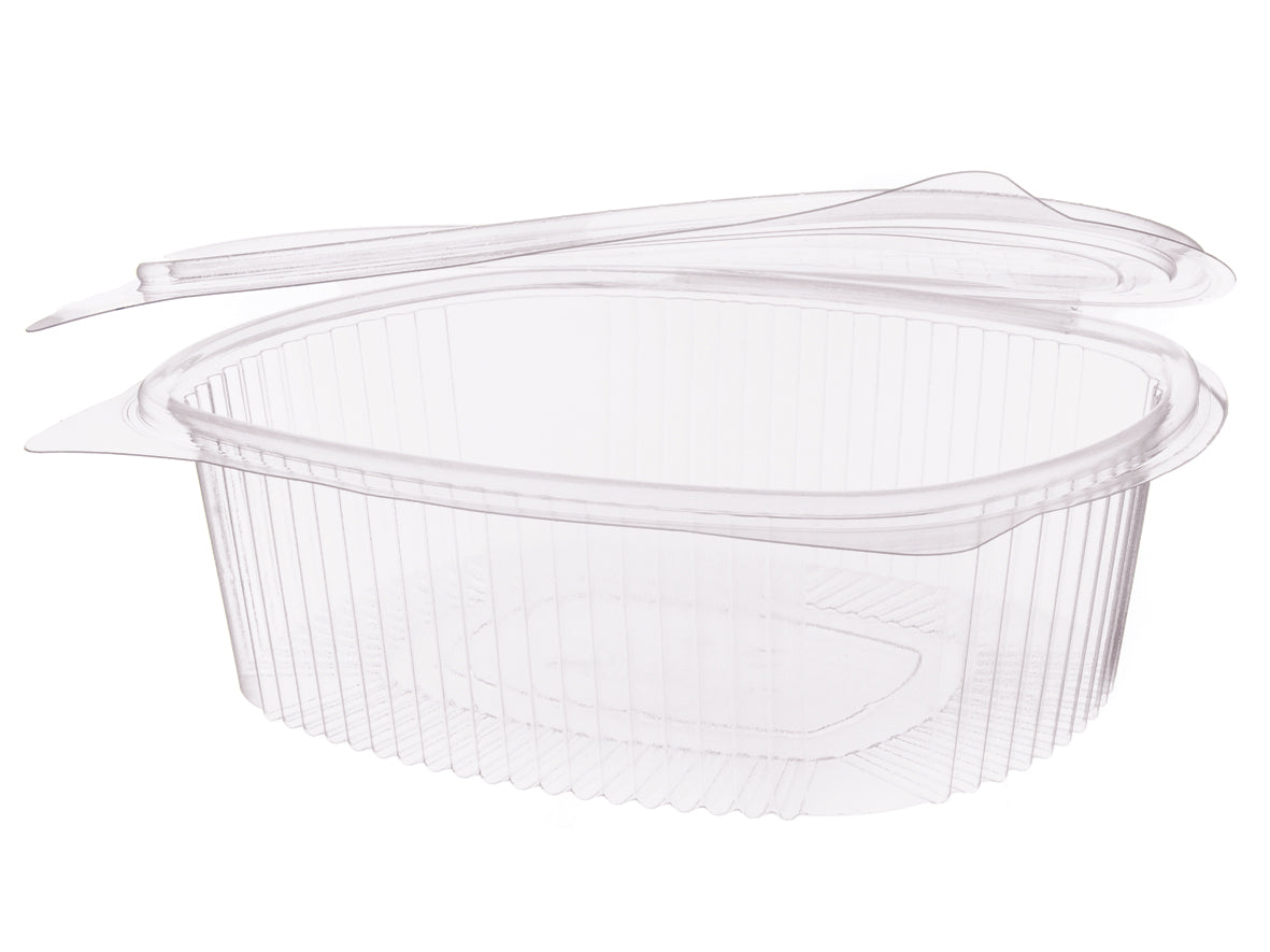 Salat Klappboxen oval B06 1500ml 208x182x67mm - 300 Stück