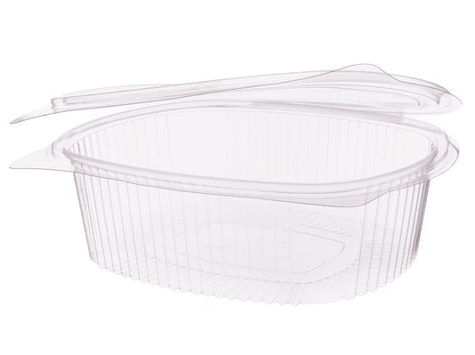 Salat Klappboxen oval B06 1500ml 208x182x67mm - 300 Stück
