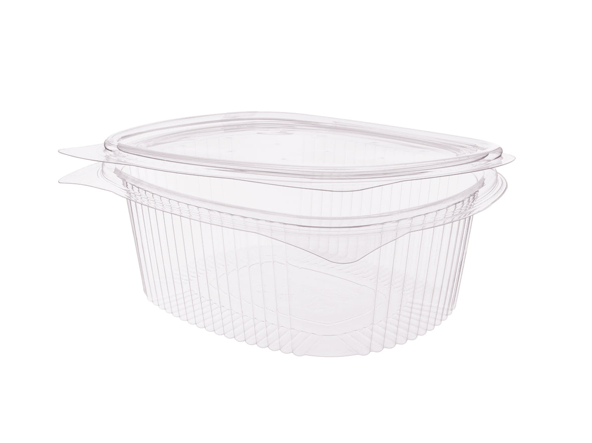 Salat Klappboxen oval B07 2000ml 225x198x83mm - 300 Stück