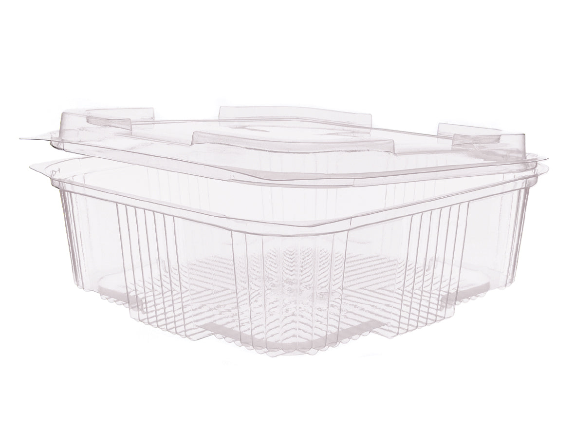 Salat Klappboxen eckig V498 1500ml 187x184x43mm - 140 Stück