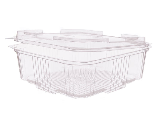 Salat Klappboxen eckig V498 1500ml 187x184x43mm - 140 Stück