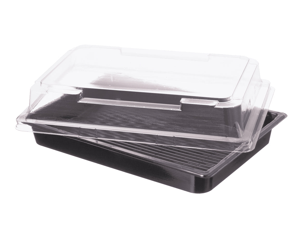 Sushi Schale mit Deckel PET 185x127x20mm - 400 Stück