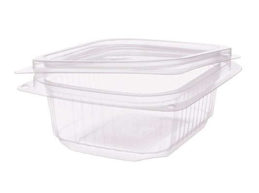 Salat Klappboxen eckig PP 250ml 127x105x41mm - 500 Stück