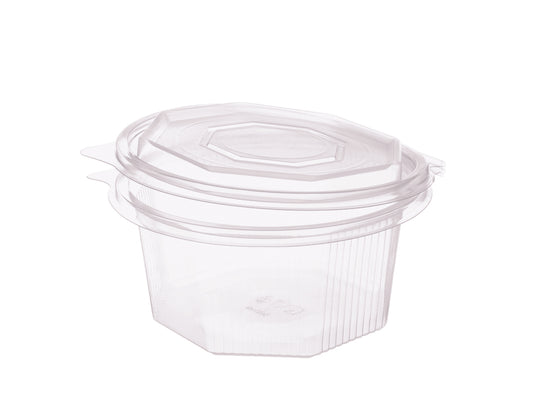 Salat Klappboxen 8-eckig 375ml 116x116x48mm - 500 Stück
