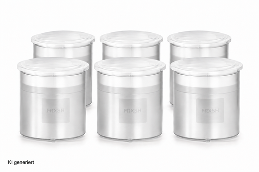 Mousse Chef transparente Kunststoffbecher Set à 6 mit Verschlusskappe
