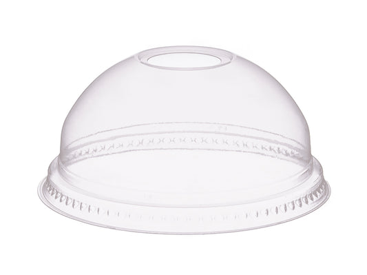 Smoothie Cup Domdeckel rPET mit Loch 95mm - 800 Stück