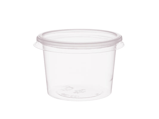 Dressingbecher rund PS 100ml mit Deckel 70,3x49mm - 500 Stück
