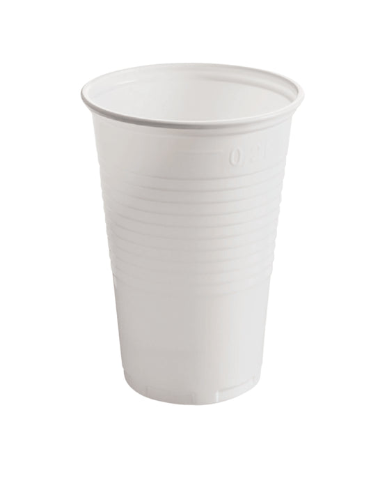 Trinkbecher PP 0,20l weiss Ø70,3mm - 3000 Stück