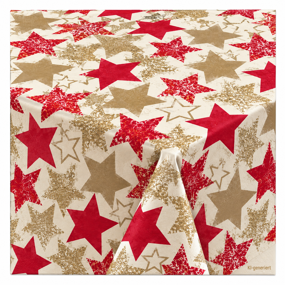Tischdecke Weihnachten 80x80cm 1/8 Falz Levi - 20 Stück