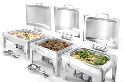Chafing Dish GN 1/2, Satiniert, HENDI, Profi Line, 4L, 365x370x(H)280mm