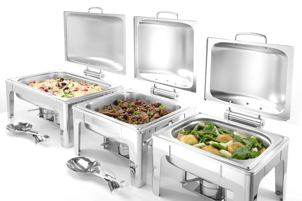 Chafing Dish GN 1/1, satiniert, HENDI, Profi Line, 9L, 570x430x(H)290mm