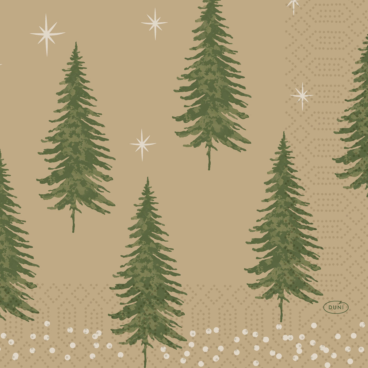 Servietten 33x33cm 3-lagig 1/4 Falz Humble Trees - 250 Stück
