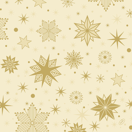 Servietten 40x40cm 4-lagig 1/4 Falz Stargazing Cream - 300 Stück