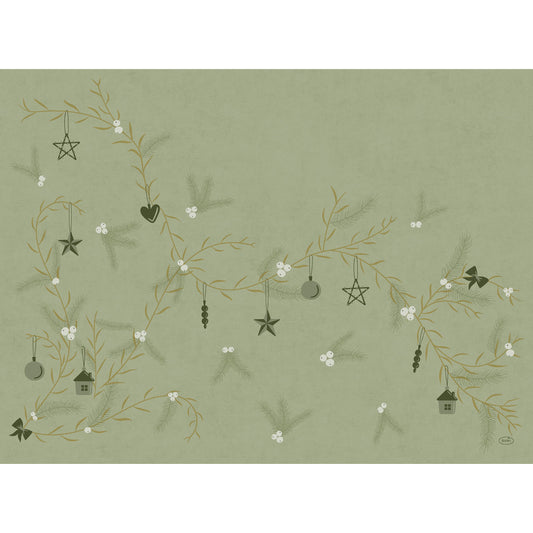 Dunicel Bio Tischsets 30x40cm Noel Pistachio - 500 Stück