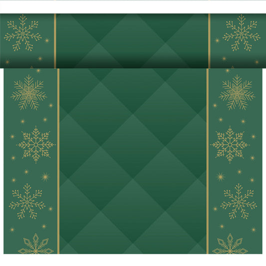 Dunicel Bio Tischläufer 24mx40cm Rhombus Green - 80 Abschnitte
