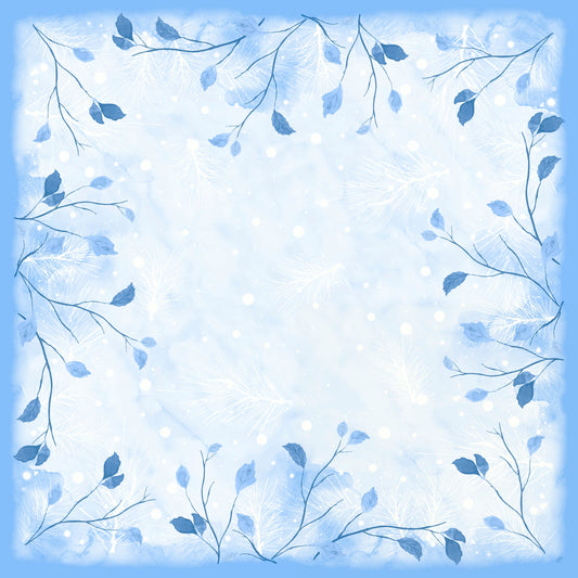 Einweg Dunicel Tischdecken 84x84cm Frosted Winter - 100 Stück