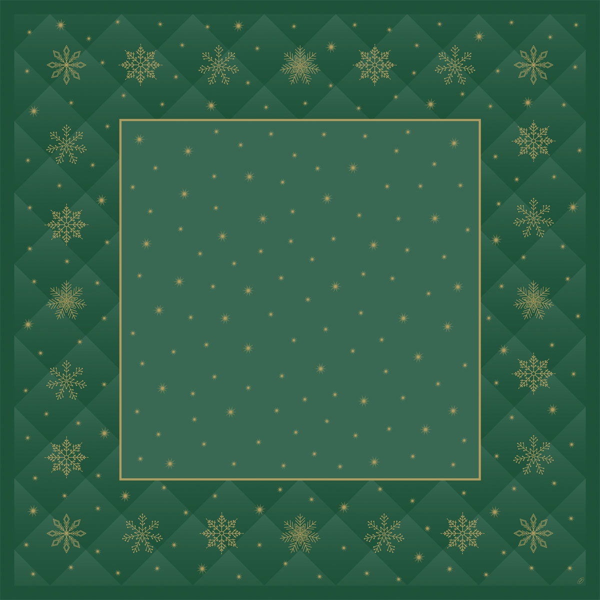 Einweg Dunicel Bio Tischdecken 84x84cm Rhombus Green - 100 Stück