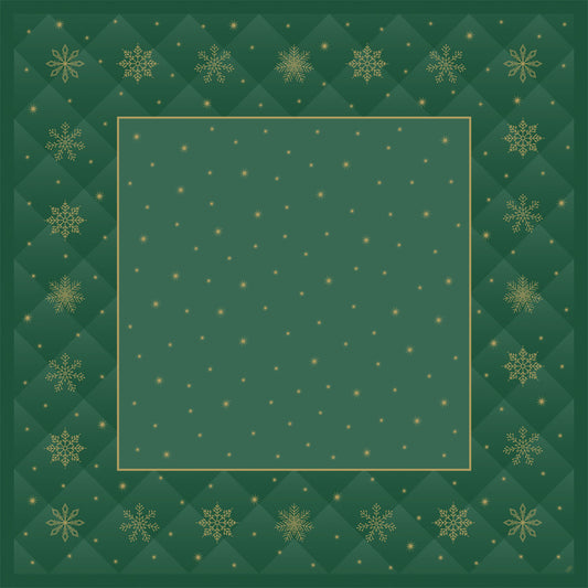 Einweg Dunicel Bio Tischdecken 84x84cm Rhombus Green - 100 Stück