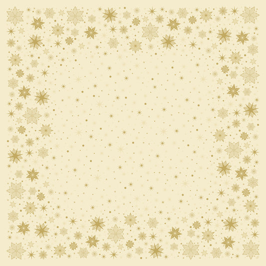 Einweg Dunicel Bio Tischdecken 84x84cm Stargazing Cream - 20 Stück